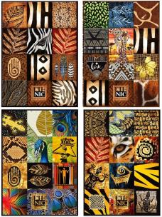 Opakowanie Notatnik ozdobny A5 80 stron kratka metalizowany mix wzorów