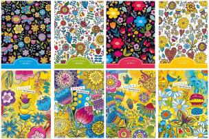 Opakowanie Notatnik ozdobny A5 80 stron linia wytłaczany mix wzorów