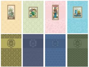 Opakowanie Notatnik ozdobny B6 80 stron kratka metalizowany mix wzorów