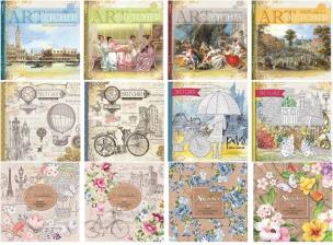 Opakowanie Notatnik ozdobny kwadrat 36 kartek gładki