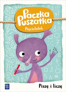 Okładka książki Paczka Puszatka. Pięciolatek Piszę i liczę WSiP