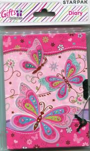 Opakowanie Pamiętnik zamykany na kłódkę Butterfly