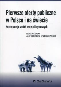 Okładka książki Pierwsze oferty publiczne w Polsce i na świecie
