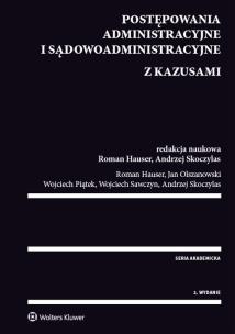Okładka książki Postępowania administracyjne i sądowoadministracyjne z kazusami