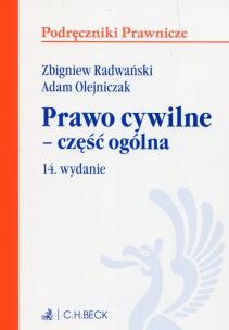 Okładka książki Prawo cywilne Część ogólna