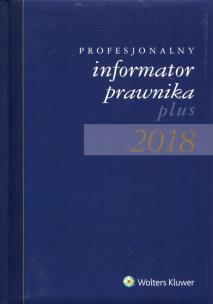 Opakowanie Profesjonalny informator prawnika plus 2018 B5 granatowy