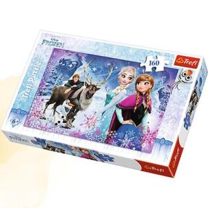 Okładka książki Puzzle 160 Kraina Lodu Zimowe przygody