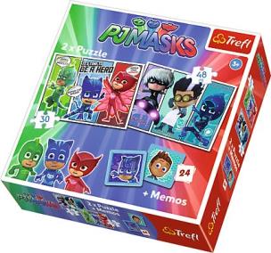 Opakowanie Puzzle 2w1 + memos Nocni wojownicy