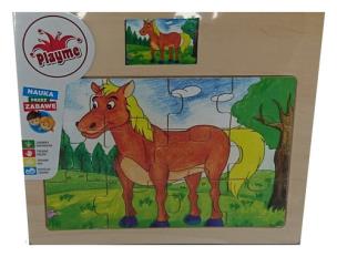 Opakowanie Puzzle drewniane Koń 12