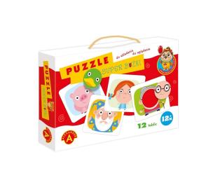 Opakowanie Puzzle super buźki - Sówka mądra główka