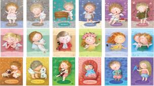 Opakowanie Szkicownik 36 stron gładki pionowy mix wzorów