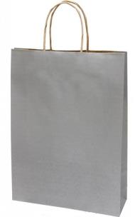 Opakowanie Torba prezentowa średnia Eko srebrna