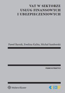 Okładka książki VAT w sektorze usług finansowych i ubezpieczeniowych