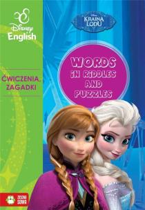 Okładka książki Words in riddles and puzzles Kraina Lodu Disney English
