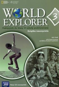 Okładka książki World Explorer 6 Książka nauczyciela Część 3 + 2CD - uszkodzone