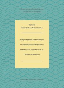Okładka książki Wpływ czynników środowiskowych na oddziaływanie allelopatyczne bałtyckich sinic Synechococcus
