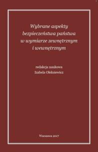 Opakowanie Wybrane aspekty bezpieczeństwa państwa w wymiarze zewnętrznym i wewnętrznym