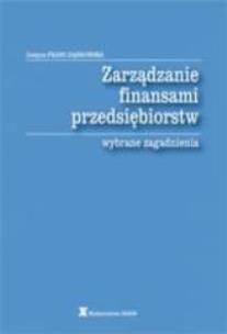 Okładka książki Zarządzanie finansami przedsiębiorstw