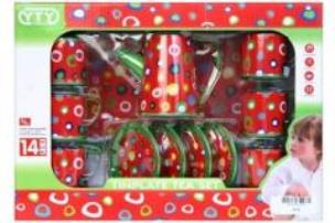 Opakowanie Zestaw do herbaty metalowy 14el