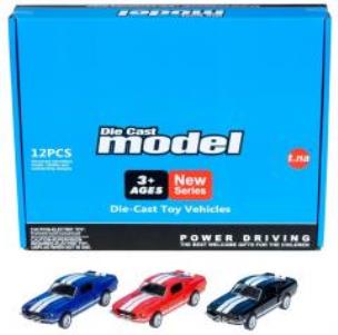 Opakowanie Auto osobowe metalowe 12cm