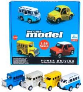 Opakowanie Autobus metalowy retro 10cm