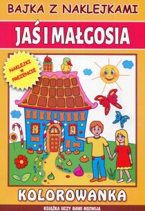 Okładka książki Bajki z naklejkami Jaś i Małgosia