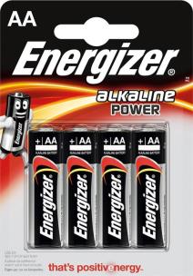 Opakowanie Bateria Energizer Alkaline Power AA-LR6 4 sztuki