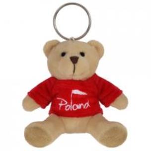Opakowanie Breloczek Miś w koszulce czerwonej Polska