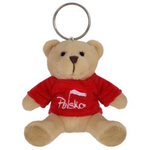 Opakowanie Breloczek Miś w koszulce czerwonej Polska