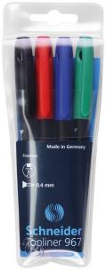 Opakowanie Cienkopisy Schneider Topliner 967 4 sztuki