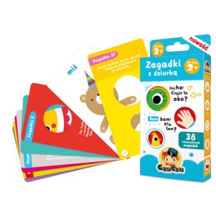 Okładka książki CzuCzu Zagadki z dziurką dla dzieci 2+