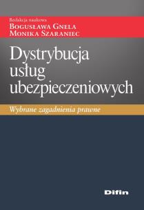 Okładka książki Dystrybucja usług ubezpieczeniowych