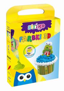 Opakowanie Farbki 3d  babeczka żaba  160005-2