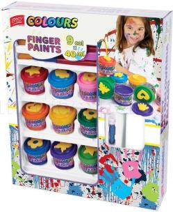 Opakowanie Farby do malowania palcami 9 kolorów