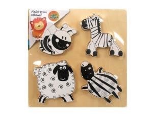 Opakowanie Gra edukacyjna - czarnobiała układanka z owieczką Brimarex (1569547)