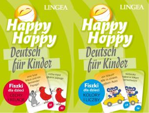 Okładka książki Happy Hoppy Fiszki dla dzieci. Niemiecki. Pakiet