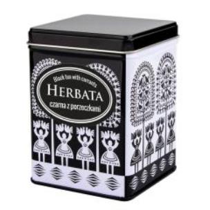 Opakowanie Herbata czarna z porzeczkami puszka kurpiowska 50g