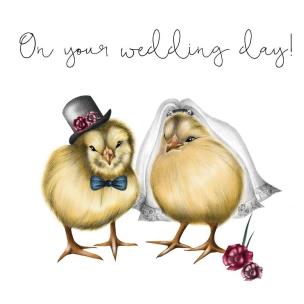 Okładka książki Karnet Swarovski kwadrat Ślub pisklęta