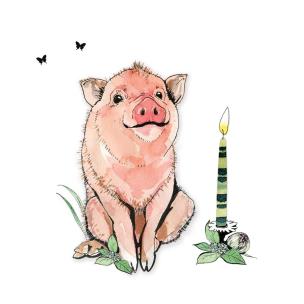 Okładka książki Karnet Swarovski kwadrat Świnka