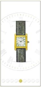 Opakowanie Karnet zegarek kwadrat 10x21 + koperta