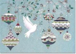 Opakowanie Karnety mini świątczne Gołąb i ozdoby (20szt)