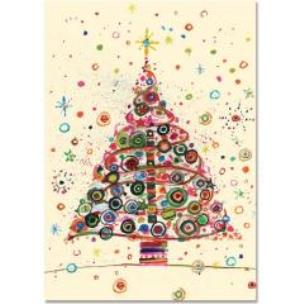 Opakowanie Karnety mini świątczne Wesołe drzewo (20szt)