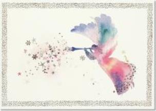 Opakowanie Karnety świątczne Delux Anioł akwarela (20szt)