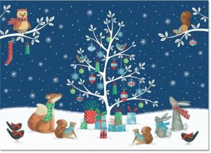 Opakowanie Karnety świątczne Delux Woodland Noel (20szt)