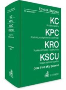 Okładka książki KC, KPC, KRO, KSCU oraz inne akty prawne w.34