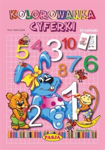 Okładka książki Kolorowanka Cyferki