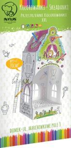 Okładka książki Kolorowanka składanka Domek ul. Marchewkowe Pole 3