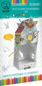Okładka książki Kolorowanka składanka Domek ul. Potworna 6