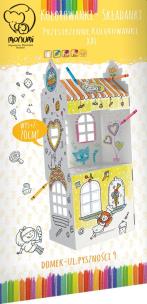 Okładka książki Kolorowanka składanka Domek ul. Pyszności 9