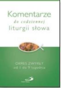 Opakowanie Komentarze do codziennej liturgii słowa
